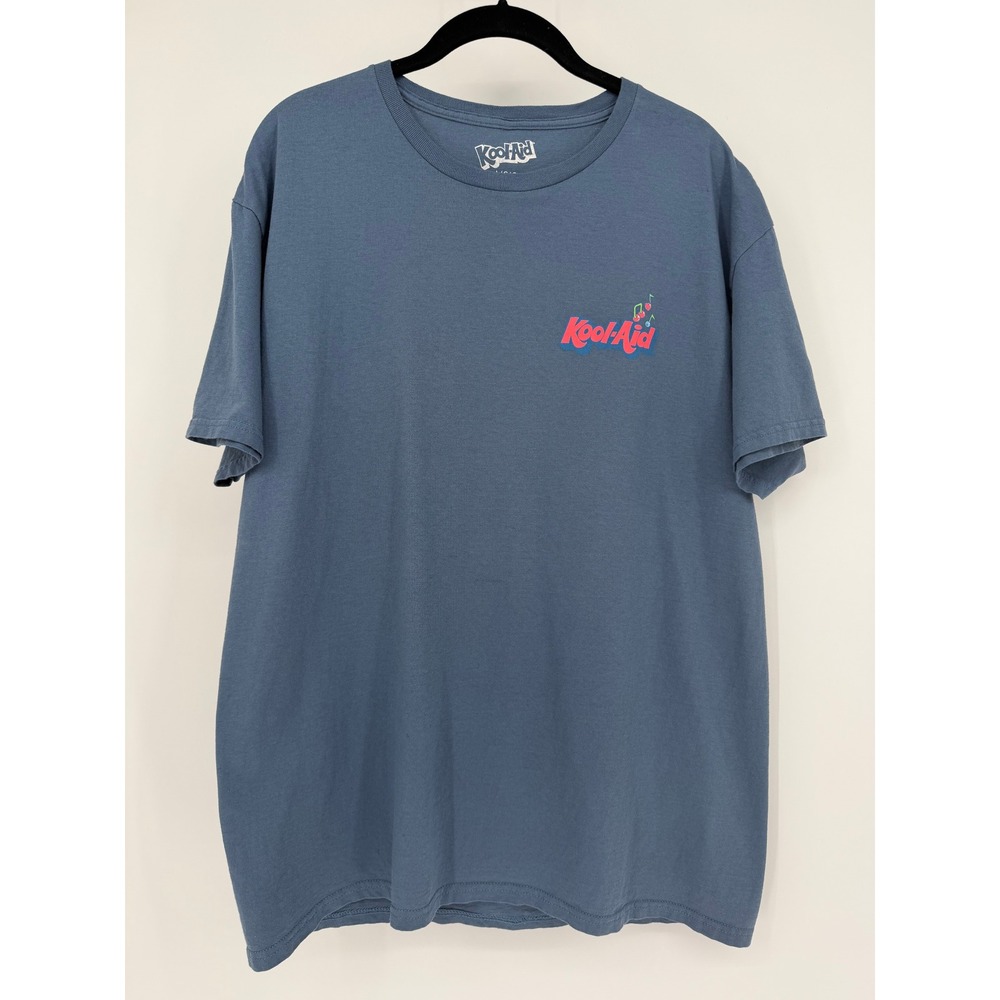 Kool-Aid Retro Jammers Graphic T-Shirt Mens Large Blue Oh Yeah Mad Engine Tee